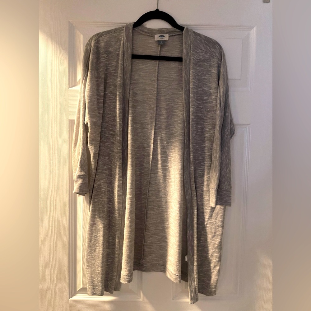 Heather grey old navy cardigan